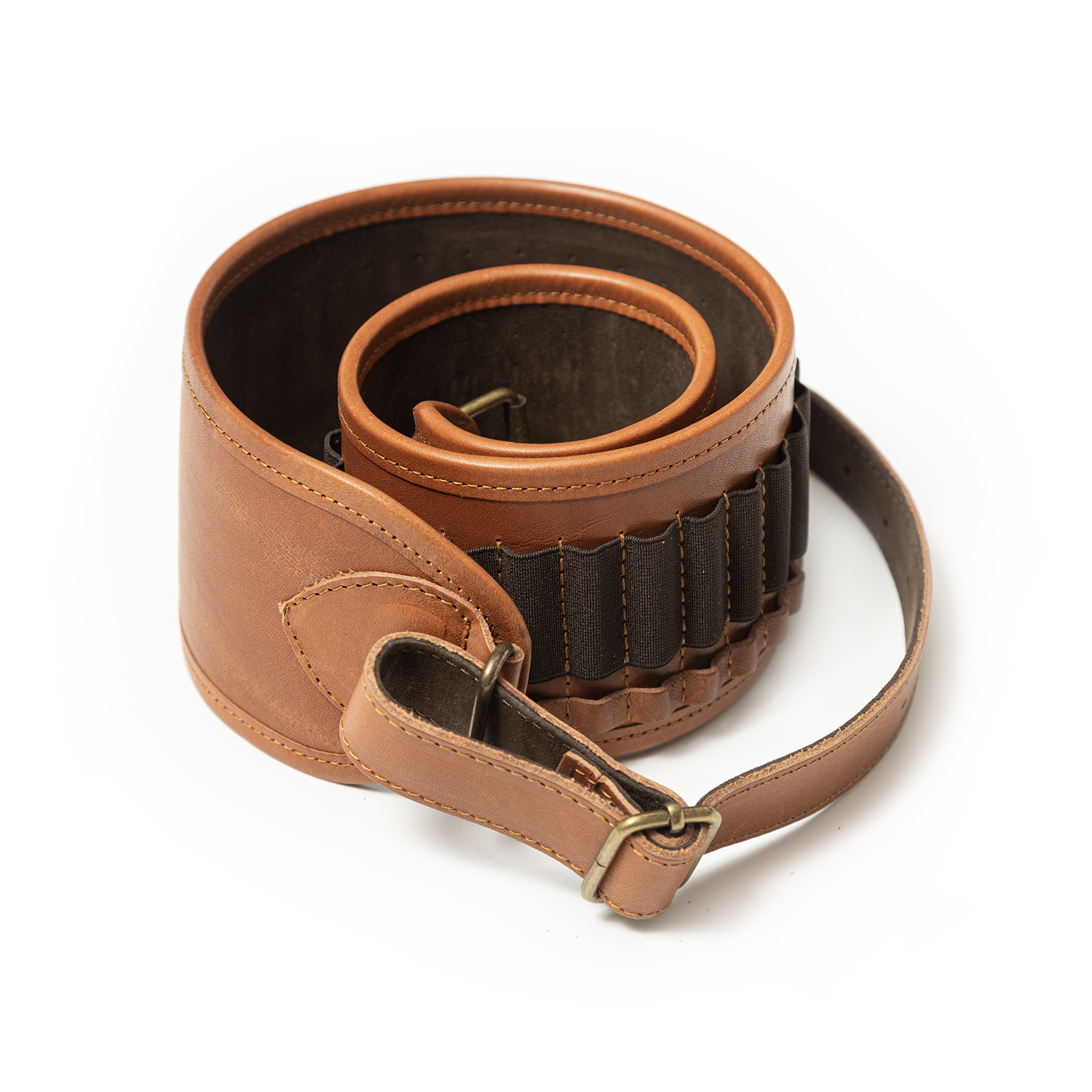 Cartridge belt in genuine Italian leather -32350-14